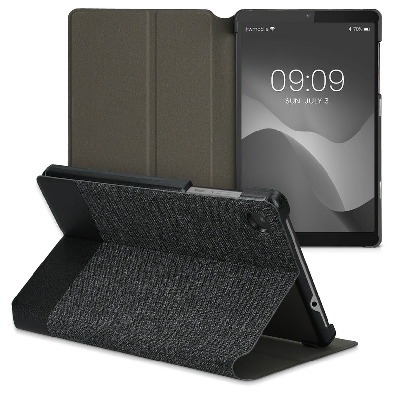 kwmobile Schutzhülle kompatibel mit Lenovo Tab M8 (Gen 4) - Hülle Slim - Tablet Cover Case mit Ständer