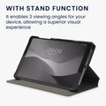 kwmobile Schutzhülle kompatibel mit Lenovo Tab M8 (Gen 4) - Hülle Slim - Tablet Cover Case mit Ständer