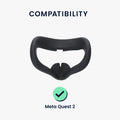 kwmobile VR Maske kompatibel mit Meta Quest 2 Face Mask Cover VR-Brillen-Maske gegen Schweiß und Verschmutzung