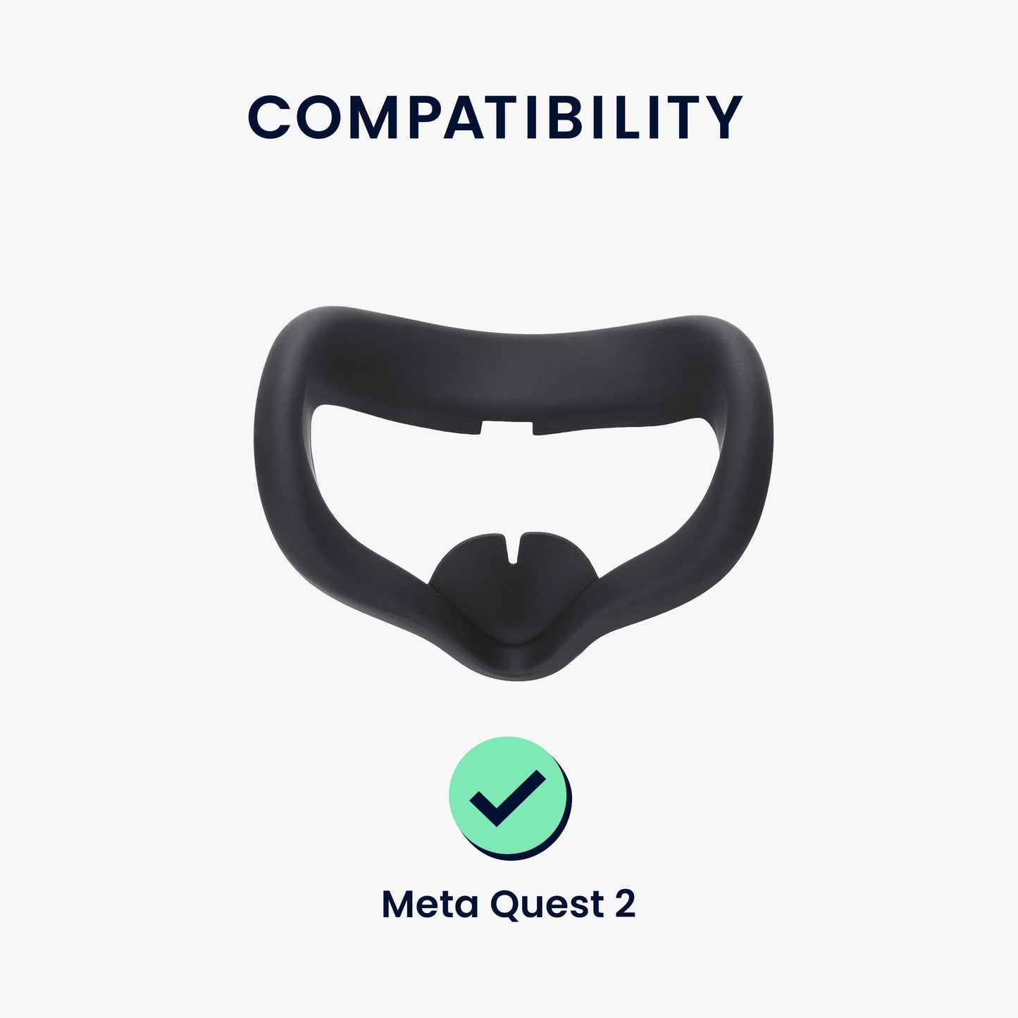 kwmobile VR Maske kompatibel mit Meta Quest 2 Face Mask Cover VR-Brillen-Maske gegen Schweiß und Verschmutzung