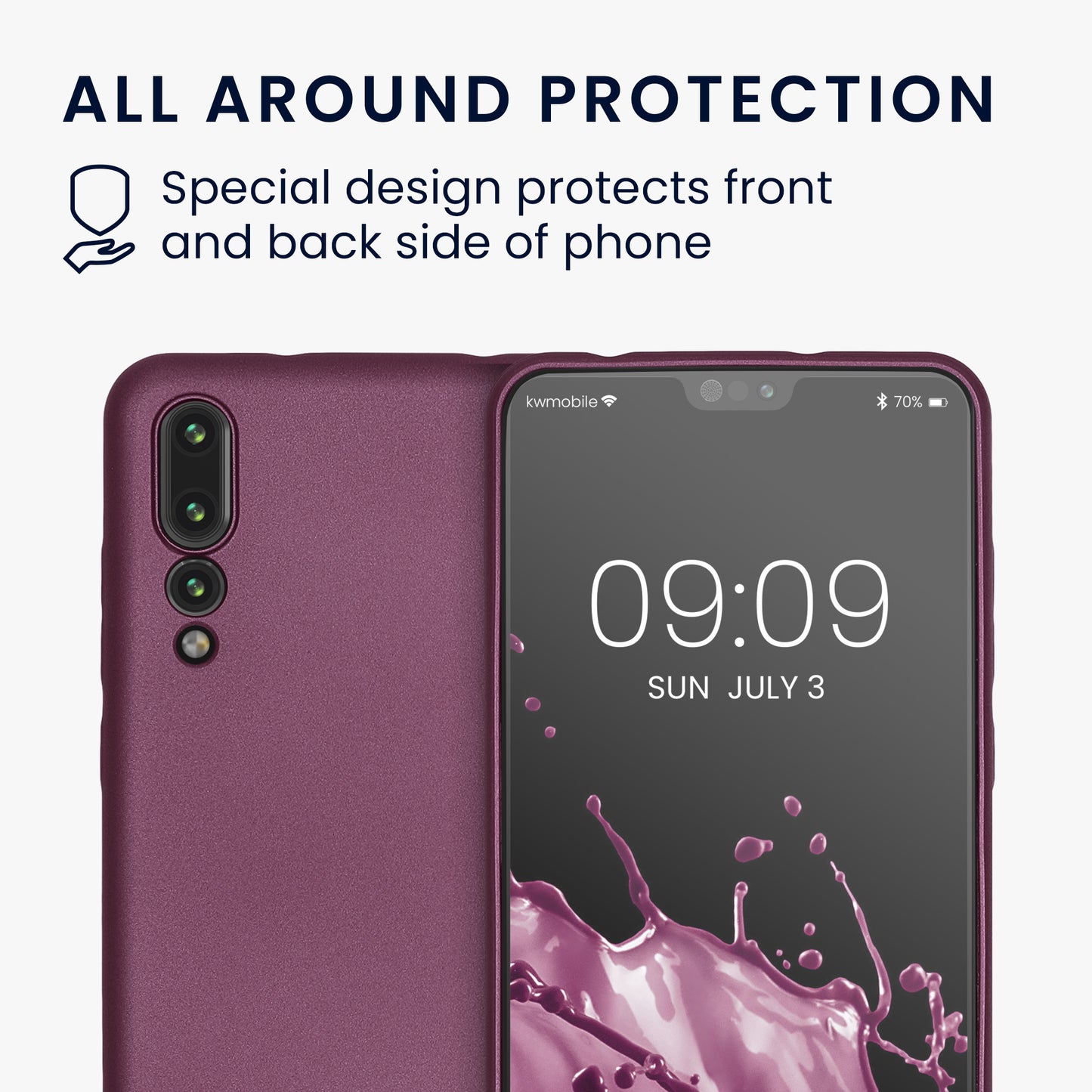 kwmobile Handyhülle für Huawei P20 Pro Hülle - weiche Silikon Case - Schutzhülle Cover