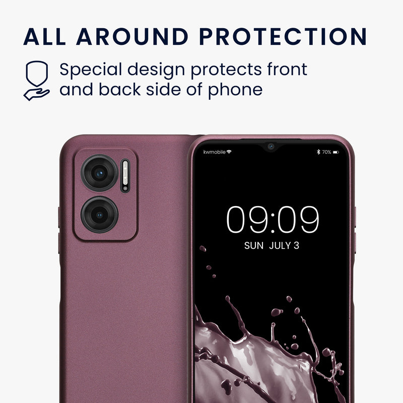 kwmobile Handyhülle für Xiaomi Redmi 10 5G Hülle - weiche Silikon Case - Schutzhülle Cover
