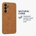 kwmobile Hülle kompatibel mit Samsung Galaxy A54 5G - Kork Handyhülle Cover - Schutzhülle Case