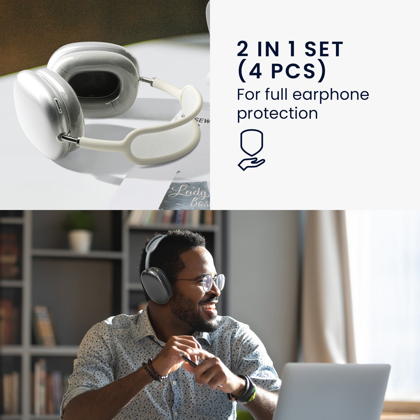 2in1 Set Hülle für Apple AirPods Max / AirPods Max 2