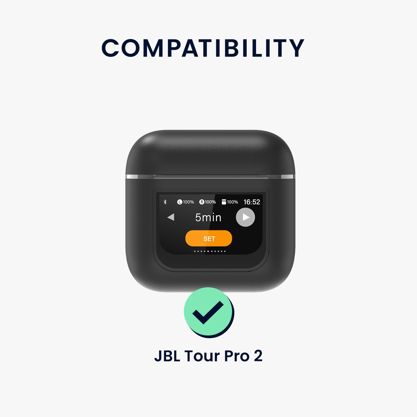 kwmobile Schutzfolie kompatibel mit JBL Tour Pro 2 Screen Folie
