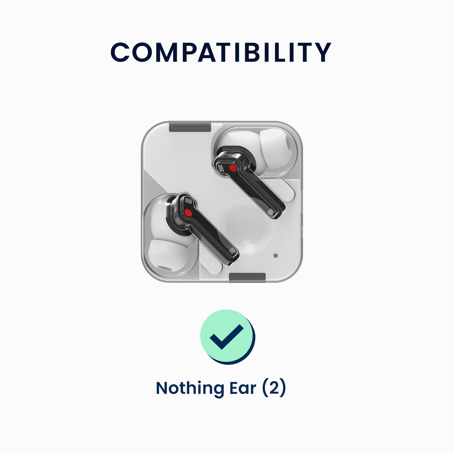 kwmobile Hülle kompatibel mit Nothing ear (2) Kopfhörer Case Schutzhülle