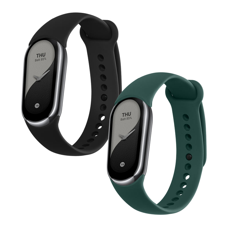 kwmobile Uhrenarmband für Xiaomi Mi Band 10 / Mi Band 9 / 8 Armband Fitnesstracker Band Set Ersatzarmband Smartwatch