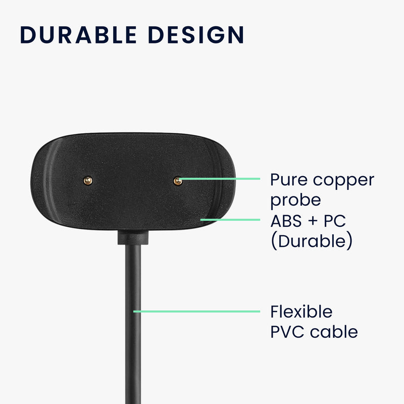 kwmobile USB C Ladekabel kompatibel mit Huami Amazfit GTR Mini / GTS 4 Mini / GTS 2 Mini / Active Edge / T-Rex Pro - Kabel Charger - Smart Watch Typ C Ersatzkabel - Fitnesstracker Aufladekabel