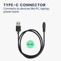 kwmobile USB C Ladekabel kompatibel mit Huami Amazfit Falcon Kabel Charger Smart Watch Typ C Ersatzkabel Fitnesstracker Aufladekabel