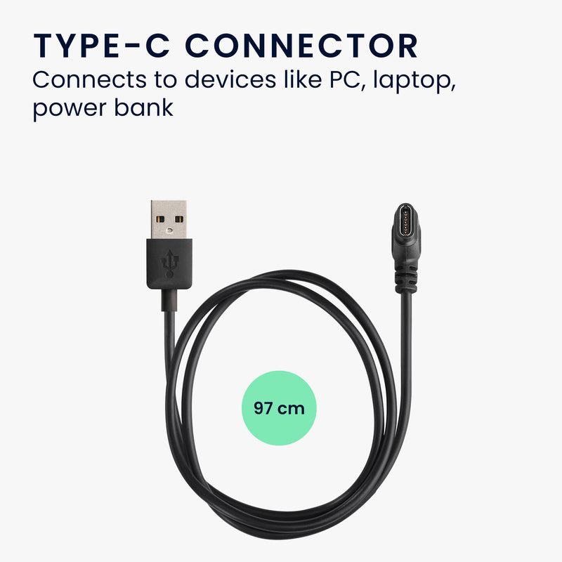 kwmobile USB C Ladekabel kompatibel mit Huami Amazfit Falcon Kabel Charger Smart Watch Typ C Ersatzkabel Fitnesstracker Aufladekabel