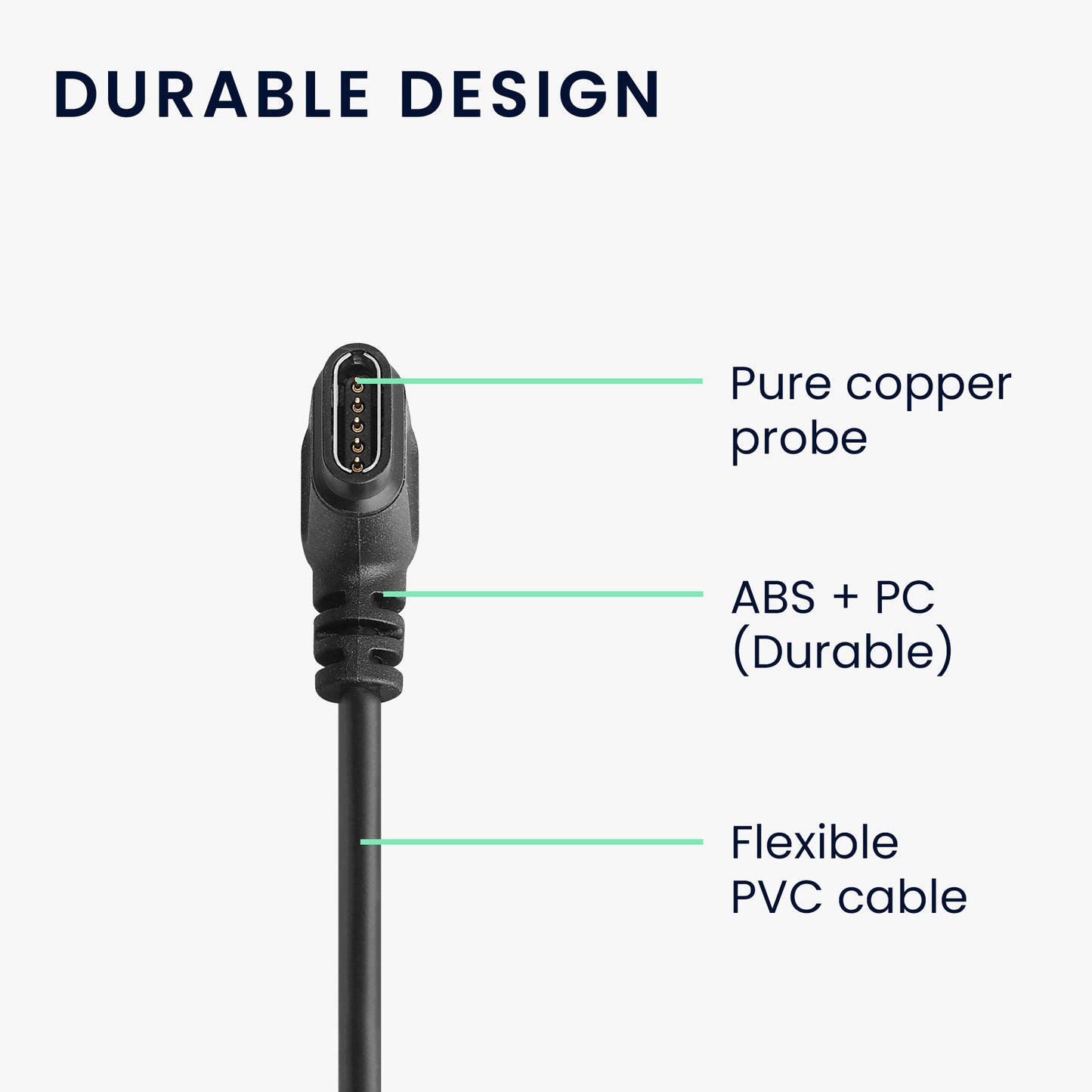 kwmobile USB C Ladekabel kompatibel mit Huami Amazfit Falcon Kabel Charger Smart Watch Typ C Ersatzkabel Fitnesstracker Aufladekabel