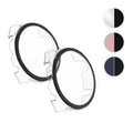 kwmobile 2x Cover kompatibel mit Garmin Forerunner 965 Hülle - Fullbody Fitnesstracker Case Set aus Glas - Schwarz Dunkelblau Schwarz  [dsg03]