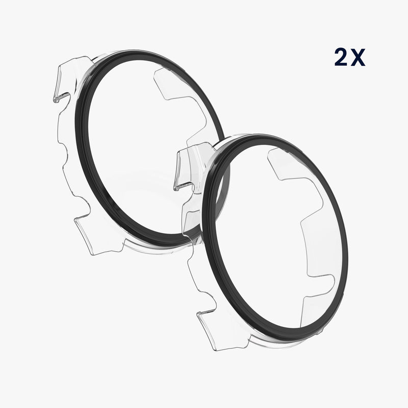kwmobile Glas Hülle für Garmin Forerunner 965 Schutzhülle Fullbody Fitnesstracker Case Set