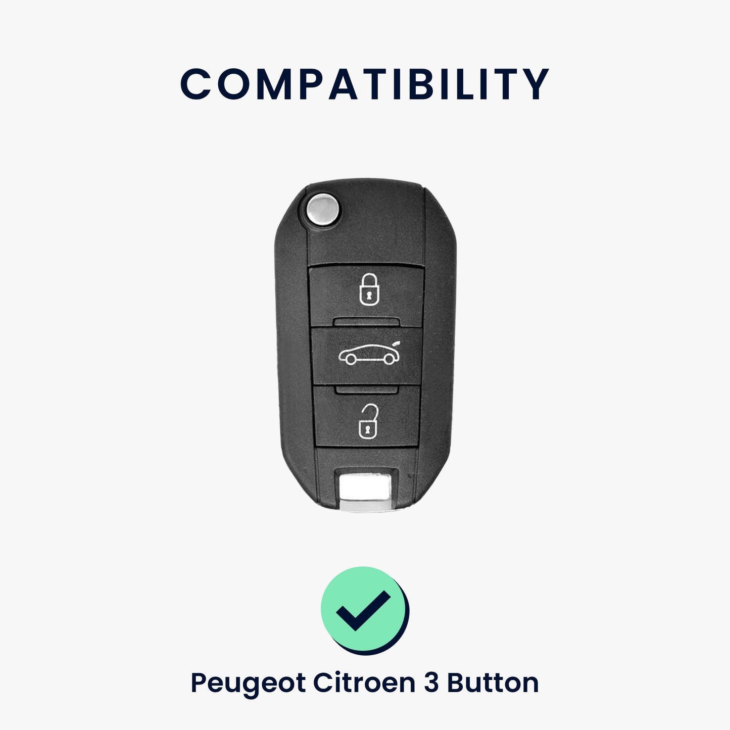 Silikon Hülle kompatibel mit Peugeot Citroen Autoschlüssel