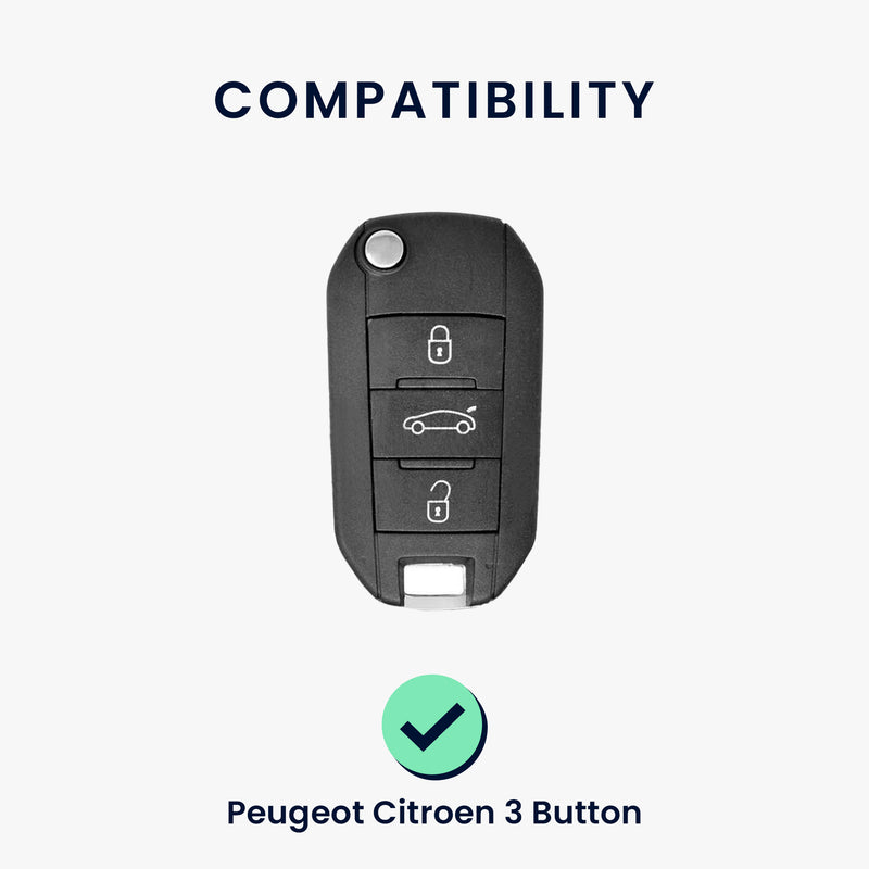 Silikon Hülle kompatibel mit Peugeot Citroen Autoschlüssel