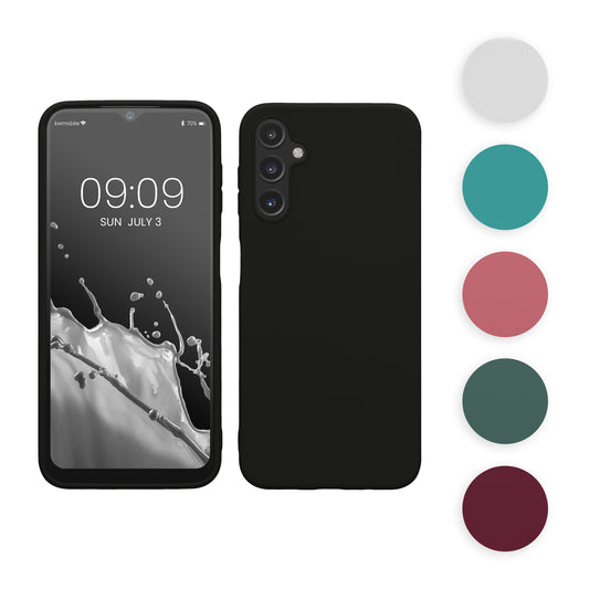 kwmobile Hülle kompatibel mit Samsung Galaxy A14 5G Hülle - weiches TPU Silikon Case - Cover geeignet für kabelloses Laden - Antique Stone Antique Stone  
