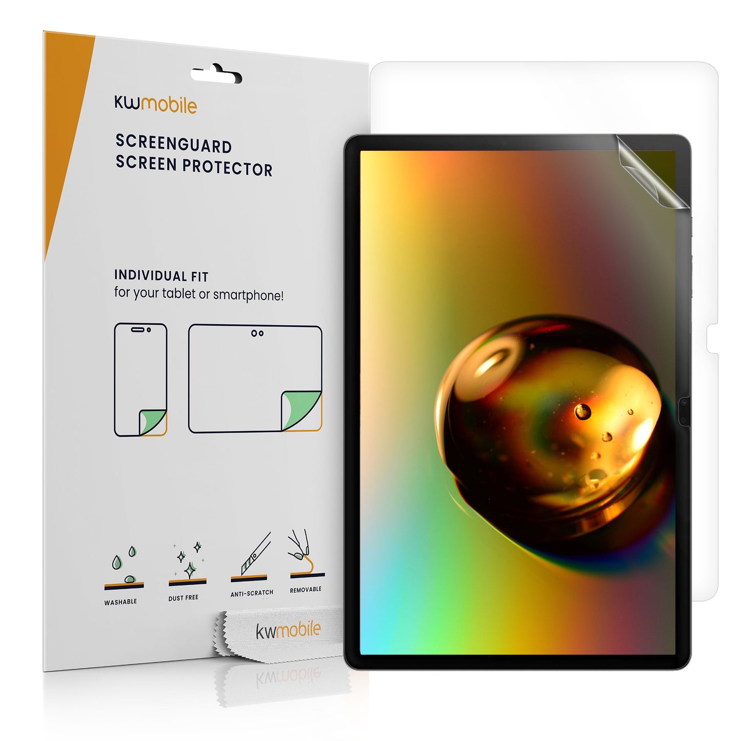 2x Folie kompatibel mit Samsung Galaxy Tab S9+ / S9 FE+ / S10+