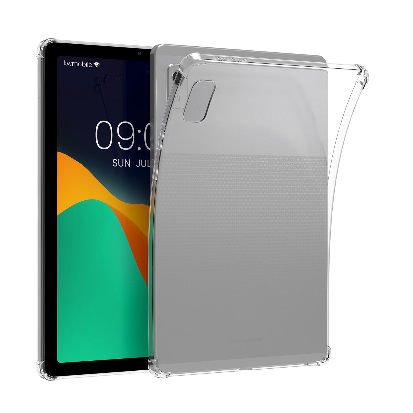 kwmobile Hülle kompatibel mit Lenovo Smart Tab M9 Hülle - weiches TPU Silikon Case transparent - Tablet Cover Transparent Transparent  