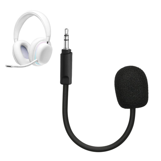 kwmobile Ersatz Kopfhörer Mikrofon kompatibel mit Logitech G735 Headset - Gaming Headphones Mikrofon mit 3,5 mm Klinkenstecker - Schwarz Schwarz  