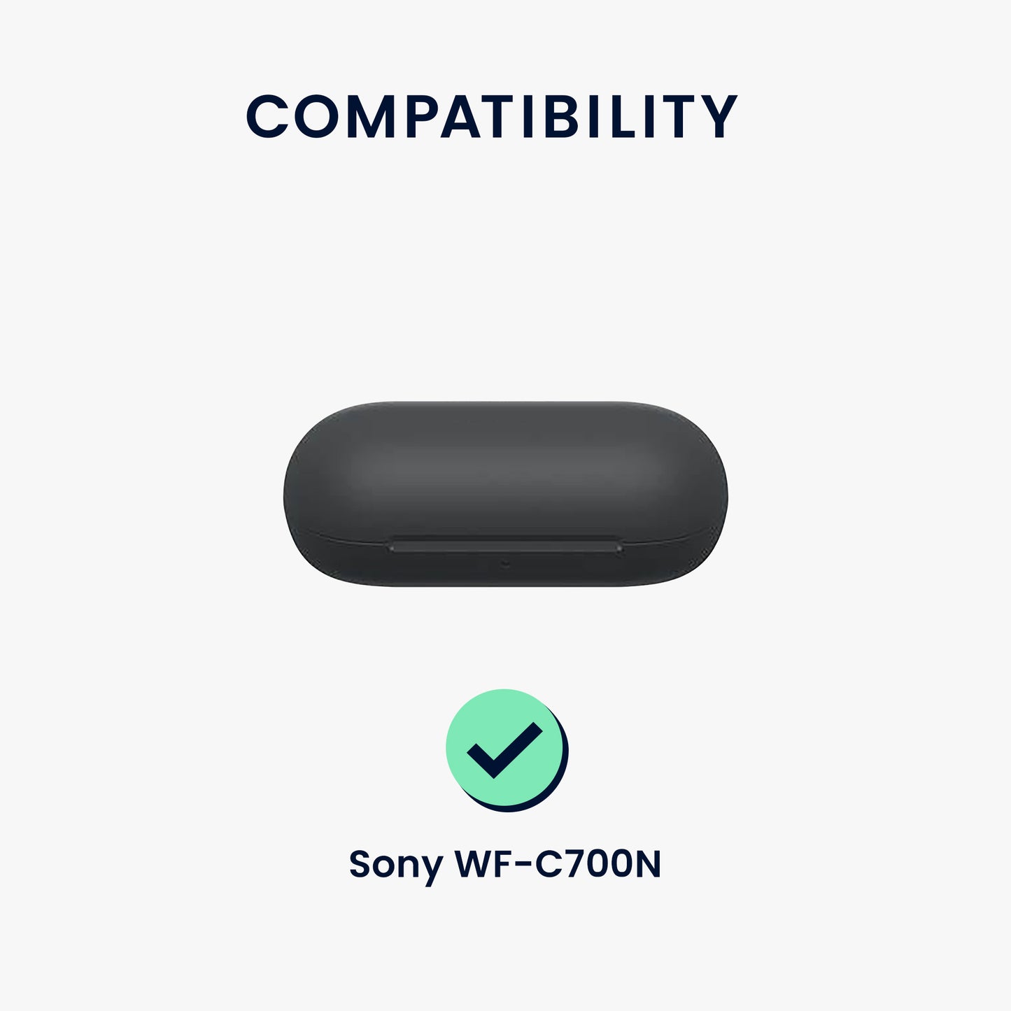 kwmobile Hülle kompatibel mit Sony WF-C700N Hülle - Kopfhörer Case - TPU Cover - Schutzhülle