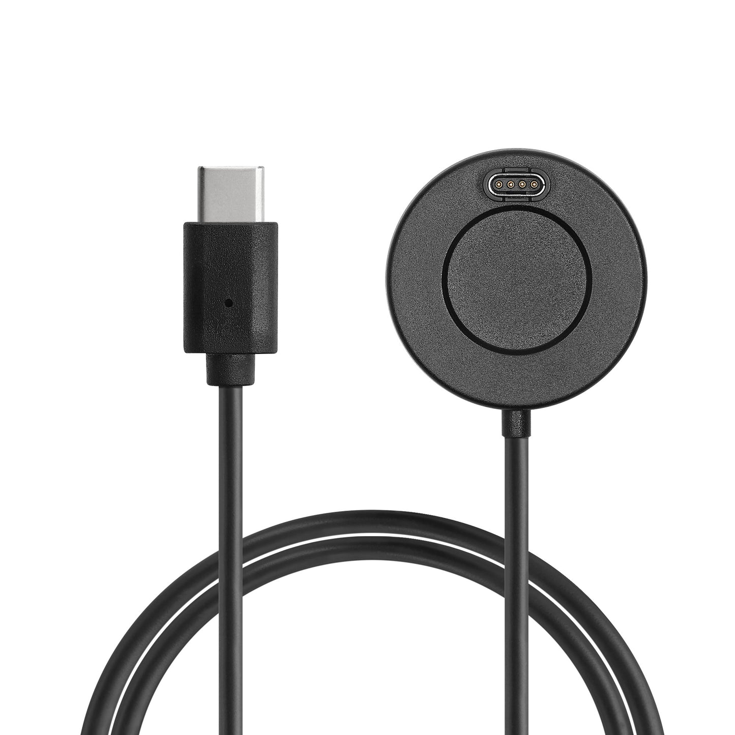 kwmobile USB C Ladekabel kompatibel mit Garmin Instinct 2 Solar / Instinct 2 - Kabel Charger - Smart Watch Typ C Ersatzkabel - Fitnesstracker Aufladekabel Schwarz  