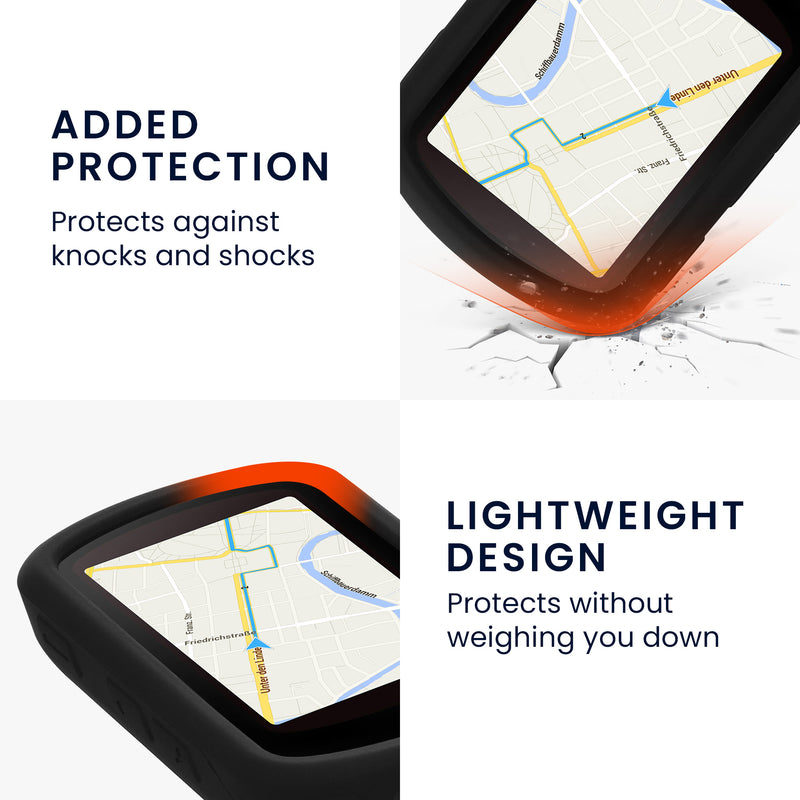 kwmobile Hülle kompatibel mit Garmin Edge 840 / Edge 540 GPS Fahrrad Case Schutzhülle