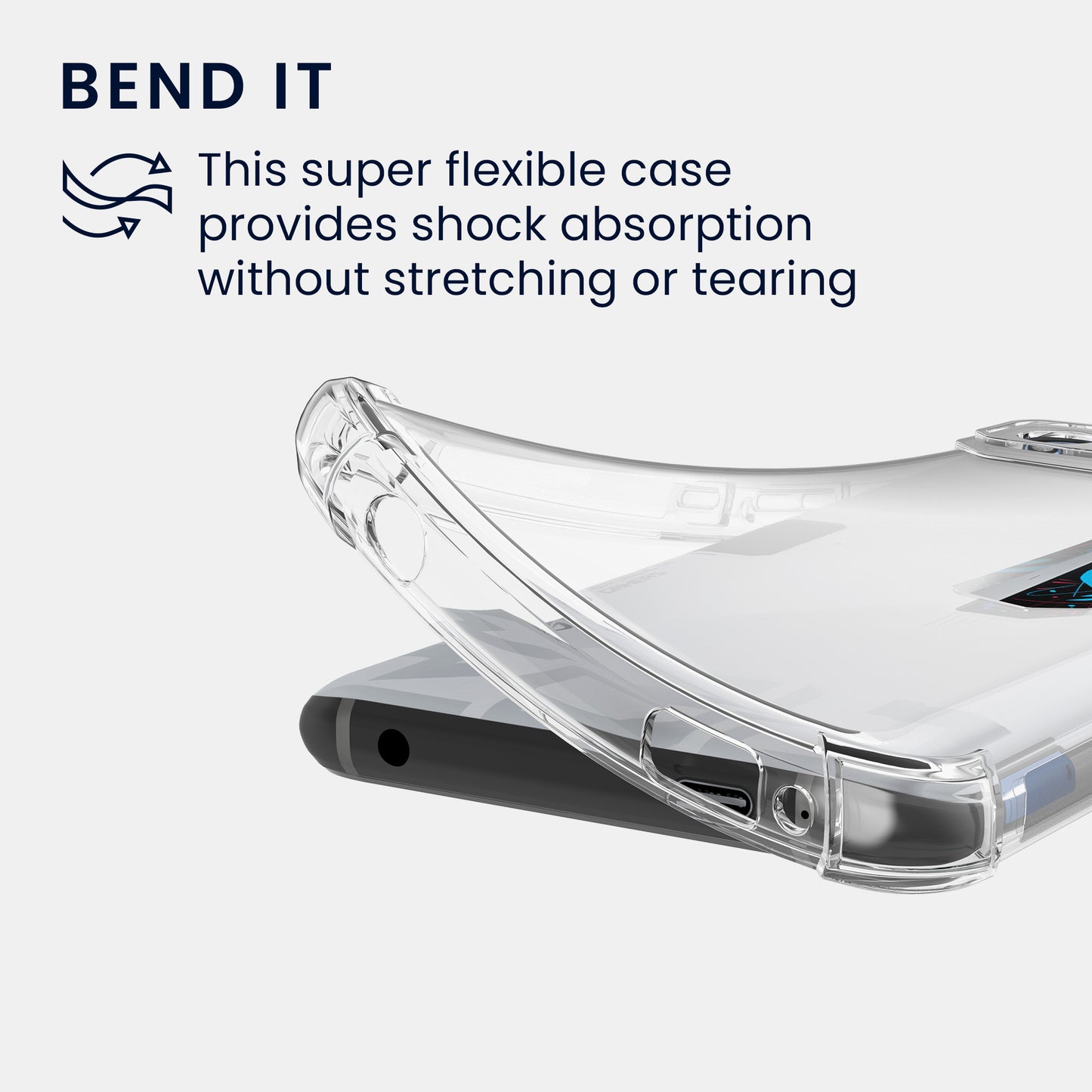 kwmobile Hülle kompatibel mit ASUS ROG Phone 7 Ultimate Ecken Schutz Schutzhülle Cover