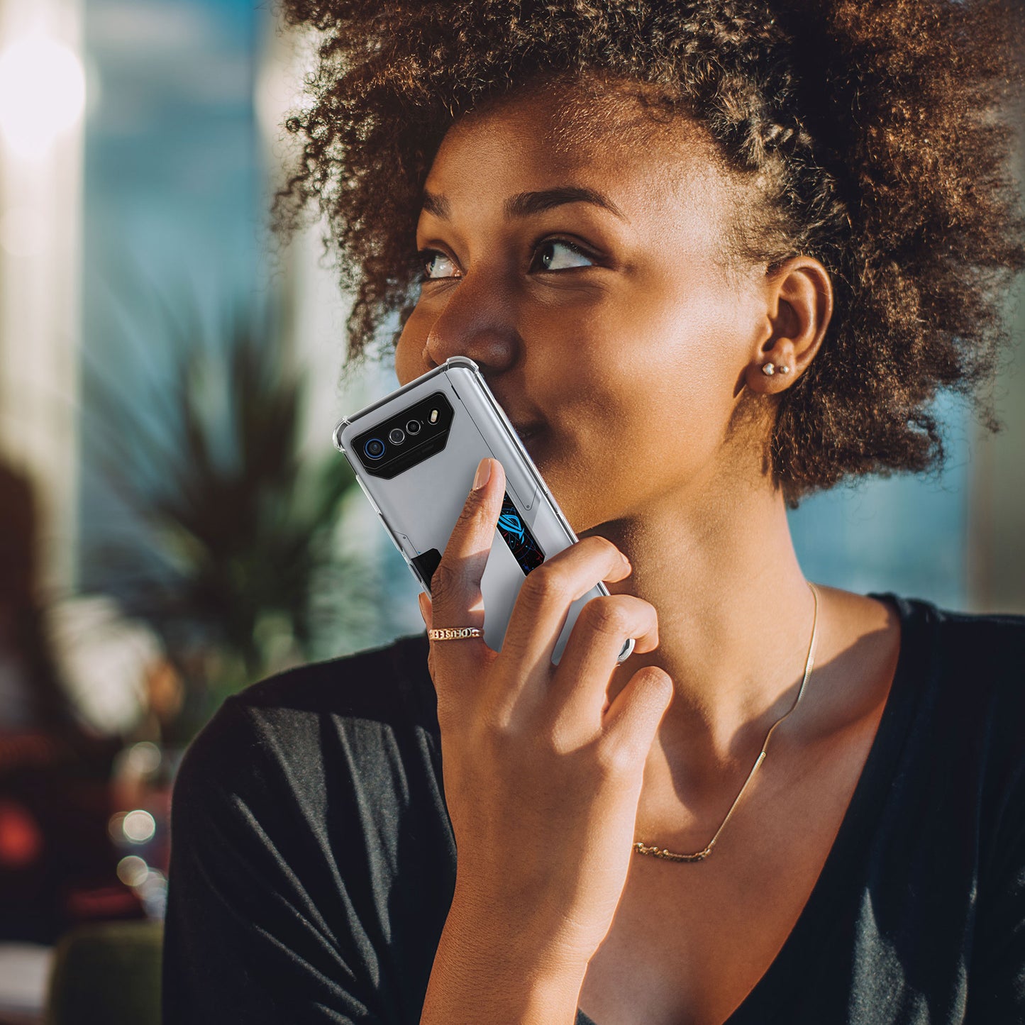 kwmobile Hülle kompatibel mit ASUS ROG Phone 7 Ultimate Ecken Schutz Schutzhülle Cover