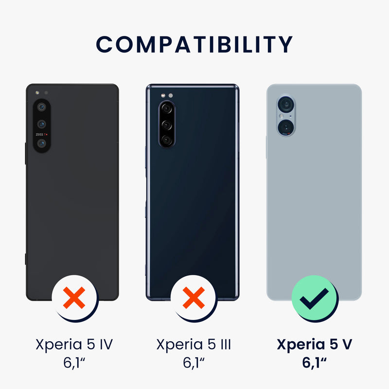 kwmobile Handyhülle für Sony Xperia 5 V Hülle Schutzhülle Cover