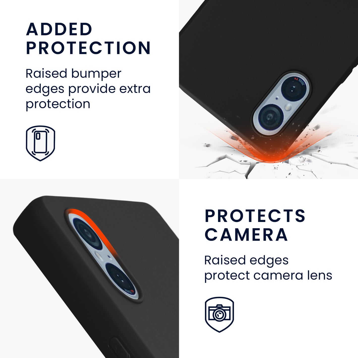 kwmobile Handyhülle für Sony Xperia 5 V Hülle Schutzhülle Cover