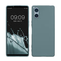 kwmobile Hülle kompatibel mit Sony Xperia 5 V Hülle - weiches TPU Silikon Case - Cover geeignet für kabelloses Laden - Arctic Night Arctic Night  