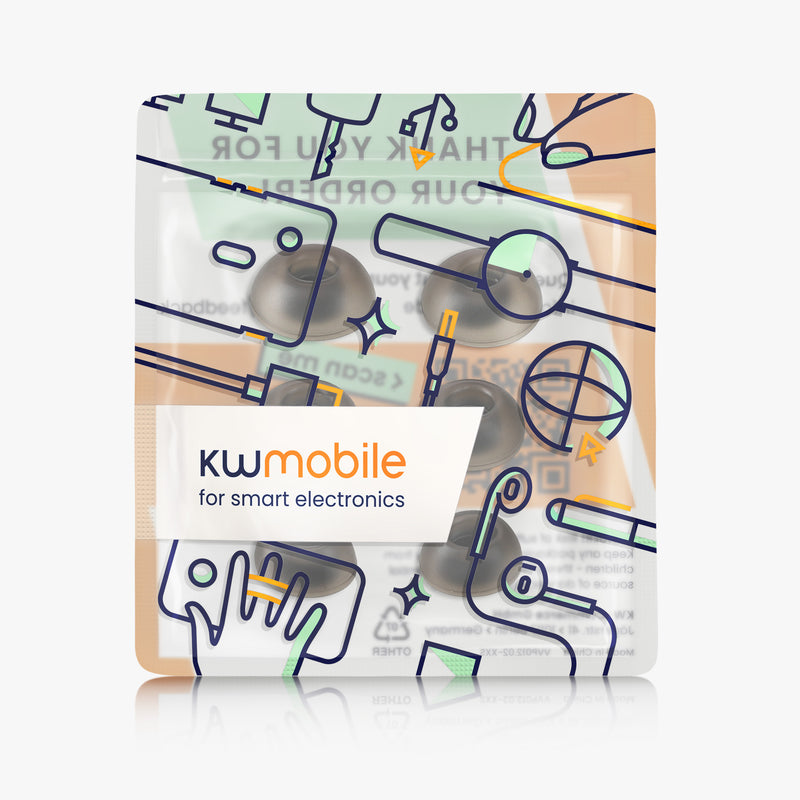 kwmobile Ersatzpolster kompatibel mit JBL Live Pro 2 TWS In-Ear Kopfhörer Headphones Polster