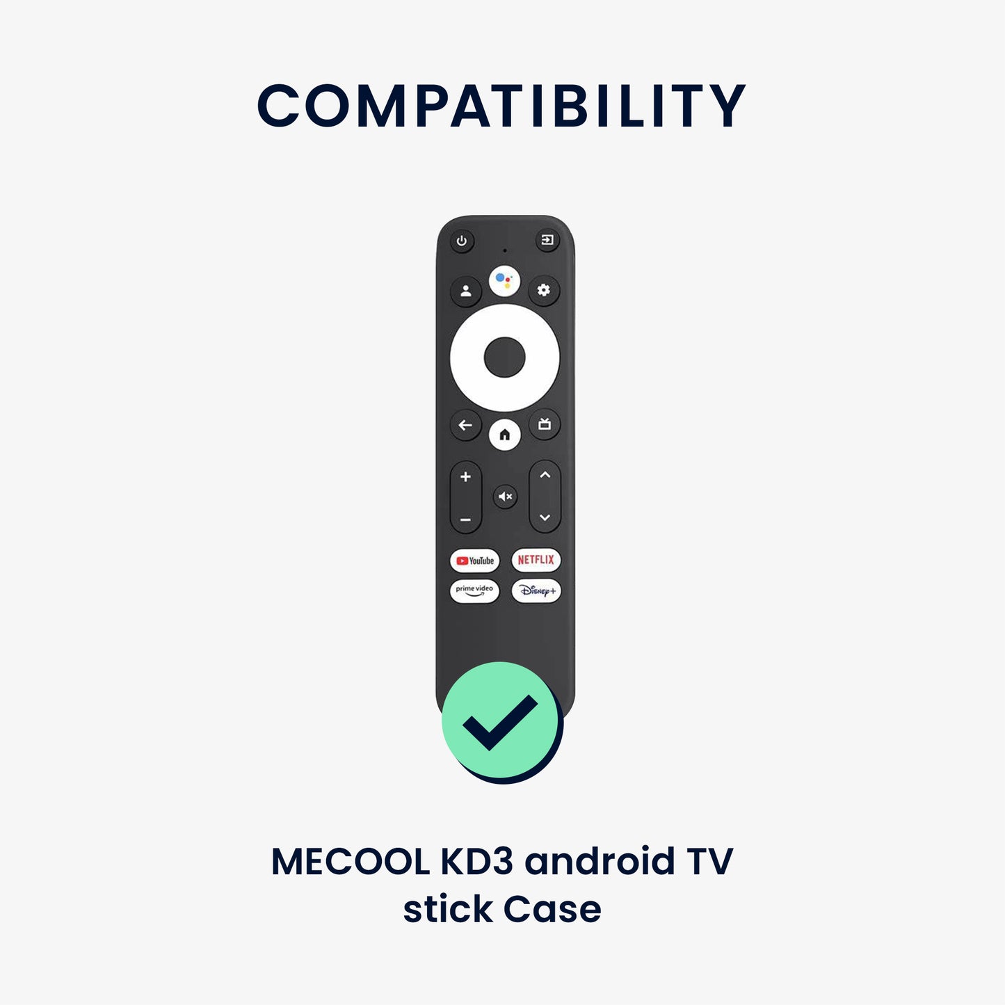 kwmobile Hülle Fernbedienung kompatibel mit MECOOL KD3 android TV stick Hülle für TV Zubehör