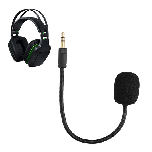 kwmobile Ersatz Kopfhörer Mikrofon kompatibel mit Razer Electra V2 / Electra V1 Headset - Gaming Headphones Mikrofon mit 3,5 mm Klinkenstecker - Schwarz Schwarz  