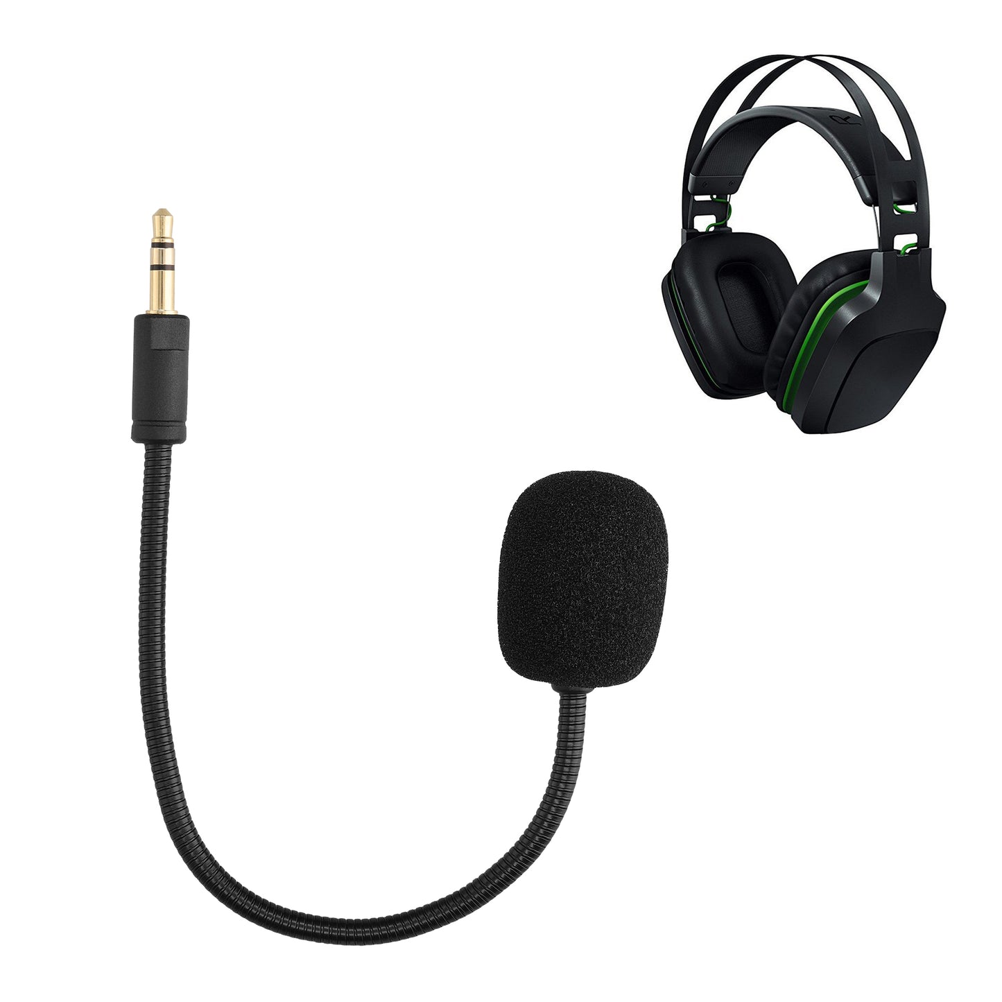kwmobile Ersatz Kopfhörer Mikrofon kompatibel mit Razer Electra V2 / Electra V1 Headset Gaming Headphones Mikrofon mit 3,5 mm Klinkenstecker