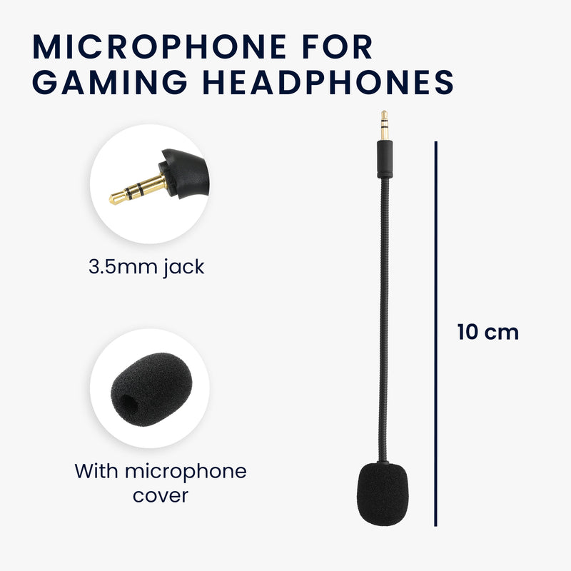 kwmobile Ersatz Kopfhörer Mikrofon kompatibel mit Razer Electra V2 / Electra V1 Headset Gaming Headphones Mikrofon mit 3,5 mm Klinkenstecker