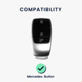 kwmobile Autoschlüssel Hülle kompatibel mit Mercedes Benz Smart Key Autoschlüssel (nur Keyless) Hardcover Schutzhülle Schlüsselhülle Cover