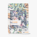 kwmobile Schutzhülle für Kobo Libra 2 Hülle - eReader Flip Case mit Auto Sleep Funktion - Bücherregal mit Pflanzen