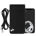 kwmobile Handytasche für Smartphones - 7" Handy Tasche - Handytasche mit Handykette 17,7 x 9 cm Innenmaße