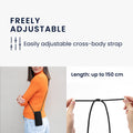 kwmobile Handytasche für Smartphones - 7" Handy Tasche - Handytasche mit Handykette 17,7 x 9 cm Innenmaße
