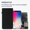 kwmobile Handytasche für Smartphones - 7" Handy Tasche - Handytasche mit Handykette 17,7 x 9 cm Innenmaße