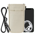 kwmobile Handytasche für Smartphones - 7" - Handy Hülle mit Band - Handy Tasche mit Handykette 16,5 x 10 cm Innenmaße