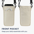 kwmobile Handytasche für Smartphones - 7" - Handy Hülle mit Band - Handy Tasche mit Handykette 16,5 x 10 cm Innenmaße