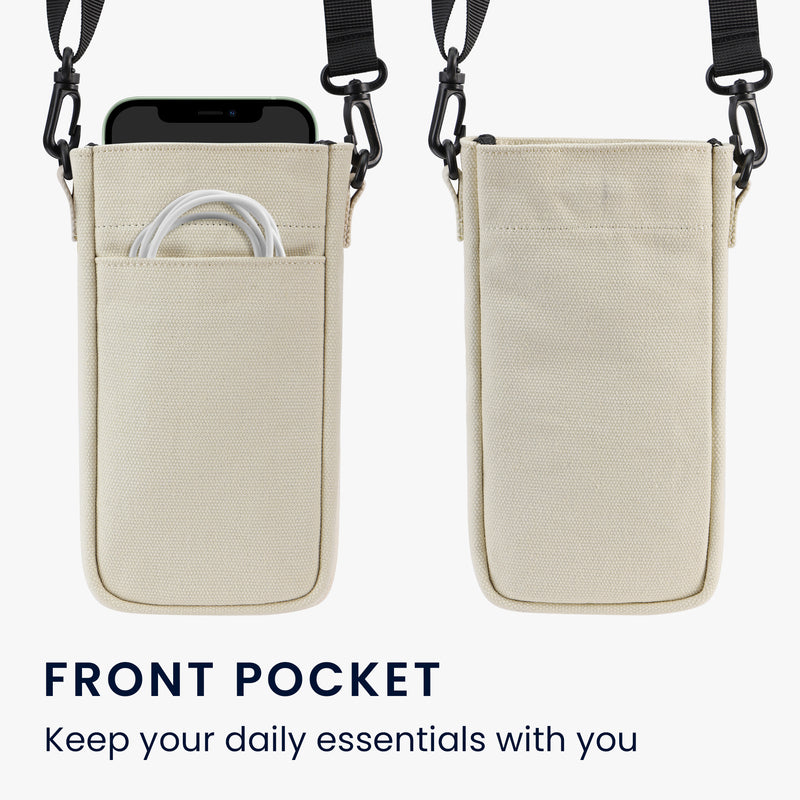 kwmobile Handytasche für Smartphones - 7" - Handy Hülle mit Band - Handy Tasche mit Handykette 16,5 x 10 cm Innenmaße