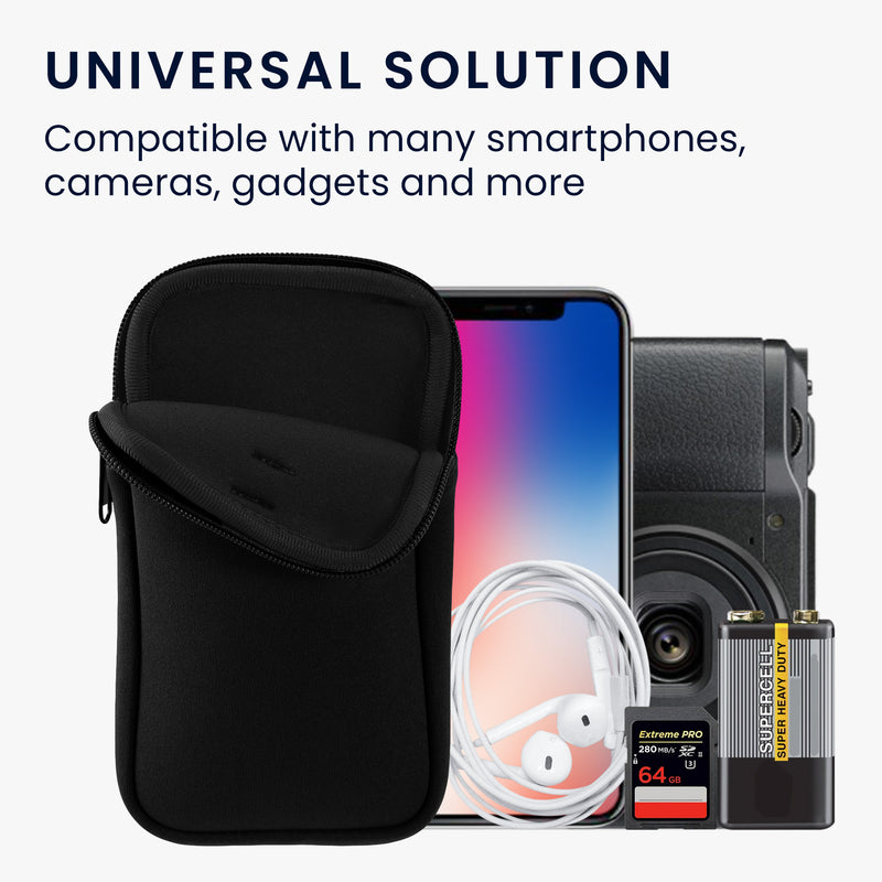 kwmobile Handy Tasche zum Umhängen für Hülle mit Band Cover mit Reißverschluss Necklace Case