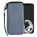 kwmobile Handy Tasche kompatibel mit Smartphones Hülle mit Mikrofaser Inlay Handytasche mit 17,2 x 8,4 cm Innenmaße