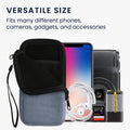 kwmobile Handy Tasche kompatibel mit Smartphones Hülle mit Mikrofaser Inlay Handytasche mit 17,2 x 8,4 cm Innenmaße