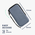 kwmobile Handy Tasche kompatibel mit Smartphones Hülle mit Mikrofaser Inlay Handytasche mit 17,2 x 8,4 cm Innenmaße