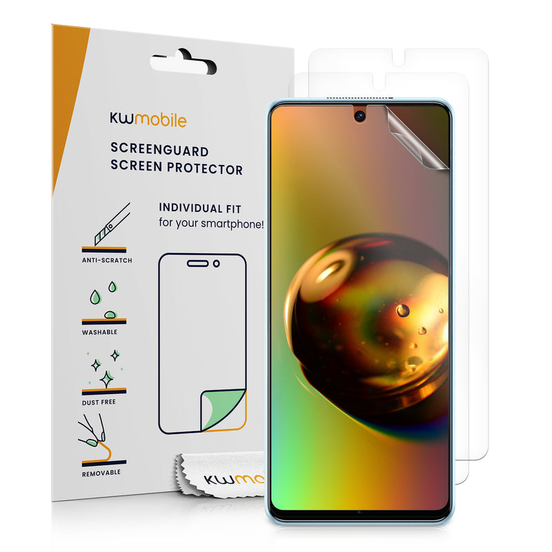 kwmobile 3x Displayschutzfolie kompatibel mit TECNO CAMON 19 Folie - klare Schutzfolien Set in transparent Transparent  