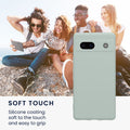 kwmobile Handyhülle für Google Pixel 7a Hülle - weiches Handy Silikon Case - Schutzhülle Cover